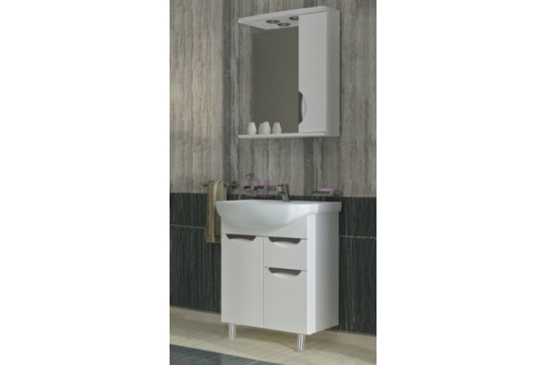 Мебель для ванной ASB-Mebel Мессина 60 с подсветкой, ручки хром
