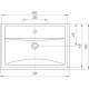 Мебельная раковина ASB-Woodline Kirovit Фостер 70 цвет белый, на тумбу