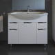 Тумба для комплекта ASB-Mebel Мессина 100 с доводчиками, ручки хром