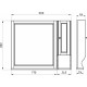 Мебель для ванной ASB-Woodline Гранда 105 напольная, ручки серебро