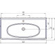 Мебель для ванной ASB-Woodline Модерн 105 антикварный орех напольная, матовая