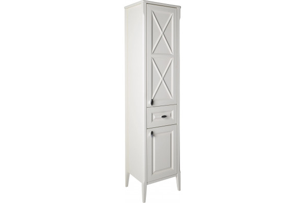 Шкаф-пенал ASB-Woodline Монте 40 R, бежевый, матовый, правый