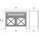 Мебель для ванной ASB-Woodline Монте 100 бежевая матовая, с доводчиками