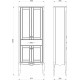 Шкаф-пенал ASB-Woodline Модерн 60 белый, патина серебро, матовый, с доводчиками