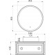 Мебель для ванной ASB-Woodline Рома 100С, подвесная, с ящиками, ручки хром