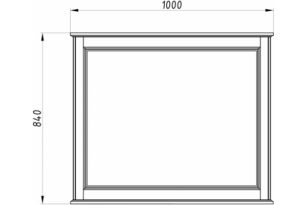 Мебель для ванной ASB-Woodline Венеция 100 белая, патина серебро, подвесная, с ящиками