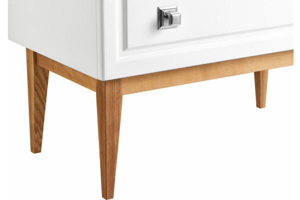 Тумба для комплекта ASB-Woodline Каталина 80 белая напольная, с ящиками
