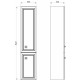 Шкаф-пенал ASB-Woodline Каталина 35 белый подвесной, с дверками