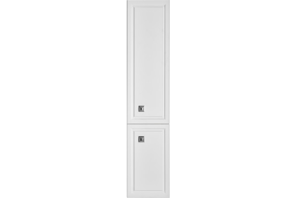 Шкаф-пенал ASB-Woodline Каталина 35 белый подвесной, с дверками