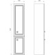 Шкаф-пенал ASB-Woodline Каталина 35 серый подвесной, с дверками