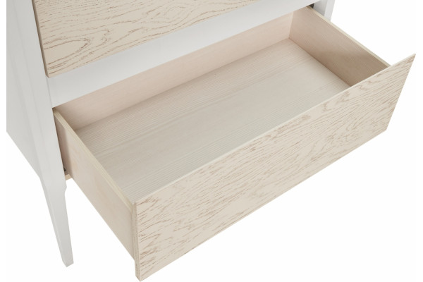 Тумба для комплекта ASB-Woodline Лорена 80 белый/бежеый напольная, с ящиками