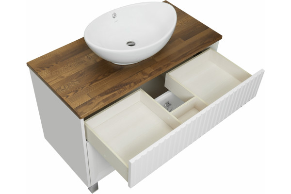 Мебель для ванной ASB-Woodline Риола 100 напольная, матовая