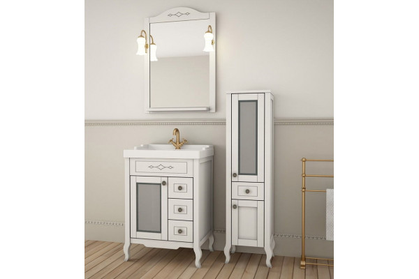 Мебельная раковина ASB-Woodline Melana 800-F60 цвет белый, на тумбу