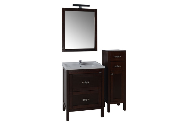 Мебельная раковина ASB-Woodline Melana 800-F60 цвет белый, на тумбу
