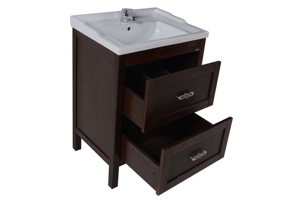 Мебельная раковина ASB-Woodline Melana 800-F60 цвет белый, на тумбу