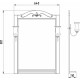 Мебель для ванной ASB-Woodline Салерно 65 напольная, глянцевая