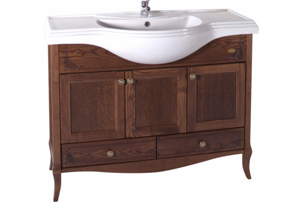 Мебельная раковина ASB-Woodline Классик 105 цвет белый, на тумбу