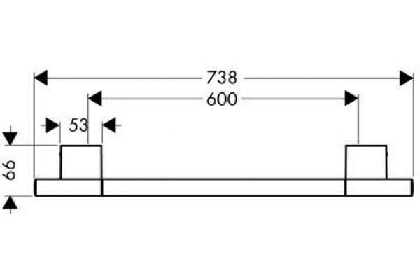 Полотенцедержатель Axor Uno 2 600мм 41560000