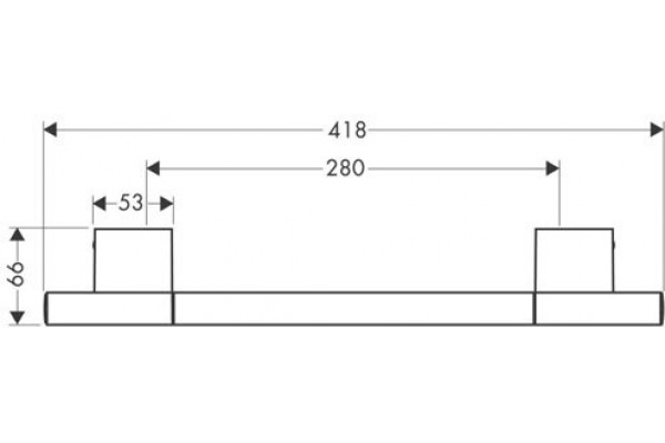Поручень Axor Uno 2 418мм 41530000