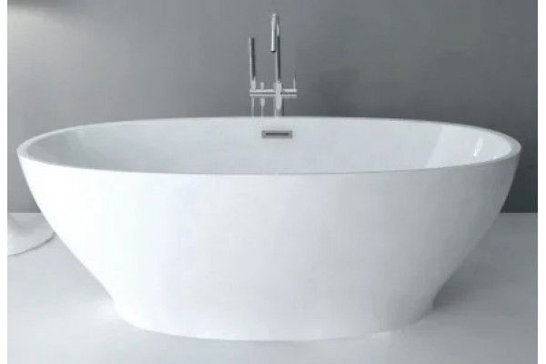 Акриловая ванна Abber AB9207 овальная, отдельностоящая, объем 160 л.