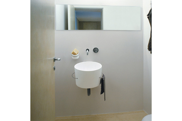 Agape Bucatini Раковина подвесная круглая 40.5x49x33.5 см без отв. цвет: матовый белый ACER0740NRZB *0