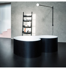Agape DR Ванна отдельностоящая 183.5x136.5x56.5 см с отв. для подачи цвет: темно-серый