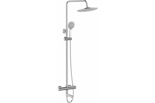 Душевая стойка Agger Thermo A2461100 хром, штанга 160 см, шланг 150 см