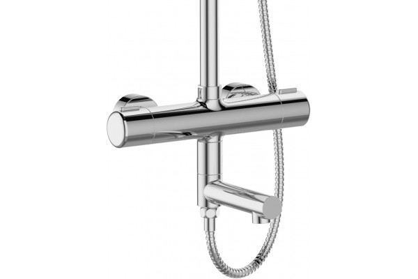 Душевая стойка Agger Thermo A2461100 хром, штанга 160 см, шланг 150 см