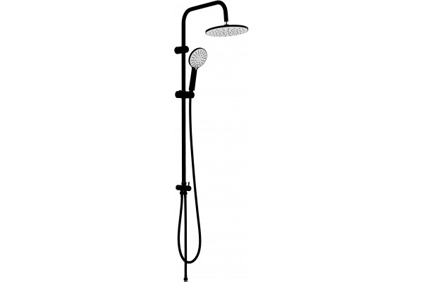 Душевая стойка Agger Breeze A0193544 цвет черный, штанга 97 см, шланг 180 см