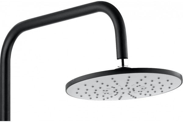 Душевая стойка Agger Breeze A0293544 цвет черный, штанга 97 см, шланг металлический 180 см
