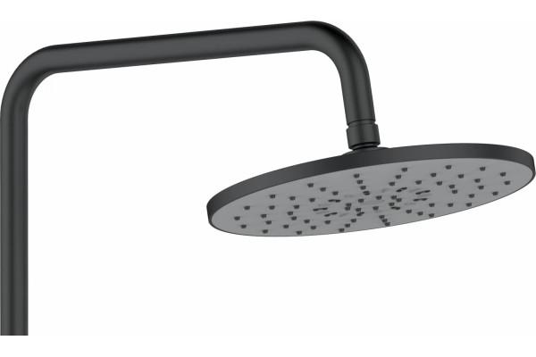 Душевая стойка Agger Thermo A2451244 цвет черный, штанга 125 см, шланг 150 см