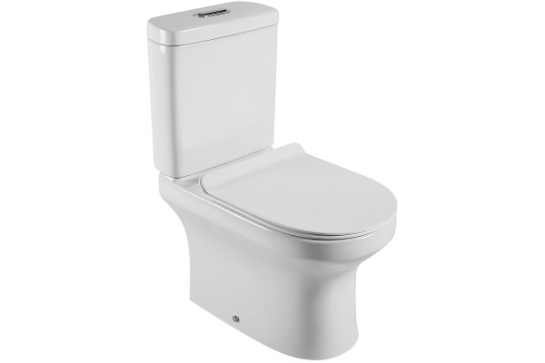 Напольный унитаз Agger AT04000 белый, микролифт, овальный, 39x67 см