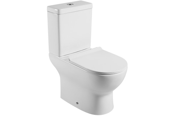 Напольный унитаз Agger AT03000 белый, микролифт, овальный, 36x66 см