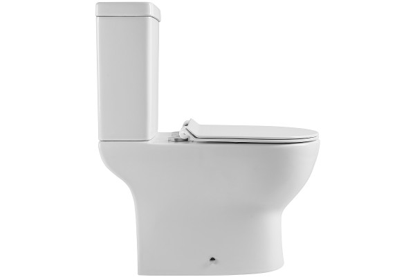 Напольный унитаз Agger AT03000 белый, микролифт, овальный, 36x66 см
