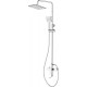 Душевая стойка Agger Brilliant Brilliant A0394400 хром штанга 152.1 см, шланг металлический 150 см