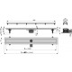 Душевой лоток AlcaPlast Double APZ13 95 см хром, в пол около стены