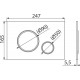 Кнопка смыва AlcaPlast THIN M770 белый / хром глянцевый механическая,  в стиле hi-tech