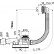 Слив-перелив AlcaPlast A507CKM хром