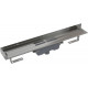 Душевой лоток AlcaPlast APZ1016-1150 без решетки к стене, выпуск прямой