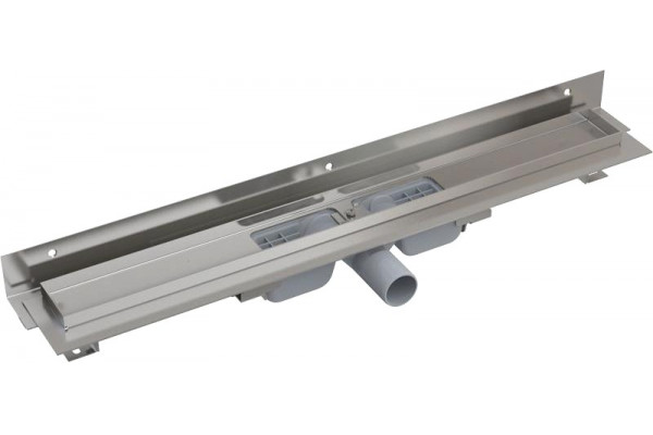 Душевой лоток AlcaPlast APZ104-1050 без решетки к стене, выпуск боковой