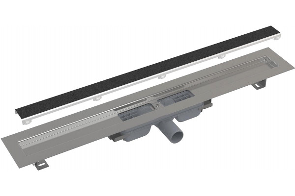 Душевой лоток AlcaPlast APZ115-950 с решеткой под плитку, в пол около стены, выпуск боковой