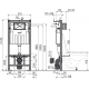 Комплект 3 в 1 инсталляция AlcaPlast + Унитаз подвесной Villeroy & Boch O Novo Directflush + кнопка хром в современном стиле