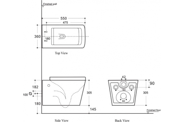 Комплект 3 в 1 инсталляция AlcaPlast + Унитаз подвесной Aquanet Tavr-W BW 287011 + кнопка хром в современном стиле