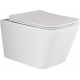 Комплект 3 в 1 инсталляция AlcaPlast + Унитаз подвесной Ceramica Nova Metric Rimless CN3007 + кнопка хром в современном стиле