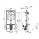 Комплект 3 в 1 инсталляция AlcaPlast + Унитаз подвесной Ceramica Nova Forma CN3009 + кнопка хром в современном стиле