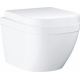 Комплект 3 в 1 инсталляция AlcaPlast + Унитаз подвесной Grohe Euro Ceramic 39206000 + кнопка белая в современном стиле