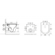 Комплект 3 в 1 инсталляция AlcaPlast + Подвесной унитаз WeltWasser Salzbach 004 GL-WT + кнопка белая в современном стиле