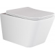 Комплект 3 в 1 инсталляция AlcaPlast + Унитаз подвесной Ceramica Nova Metric Rimless CN3007 + кнопка хром в современном стиле