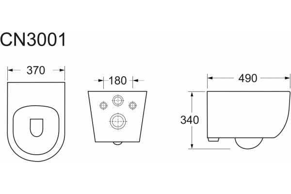 Комплект 3 в 1 инсталляция AlcaPlast + Унитаз подвесной Ceramica Nova Play CN3001 + кнопка хром в современном стиле