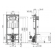 Комплект 3 в 1 инсталляция AlcaPlast + Унитаз подвесной Berges Wasserhaus Gamma 081105 + черная кнопка в современном стиле